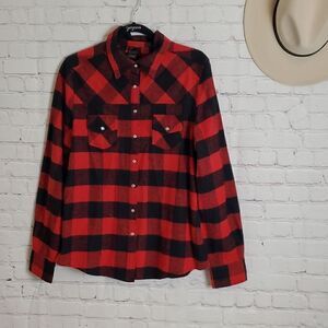 URBAN PLAID RED SHIRT